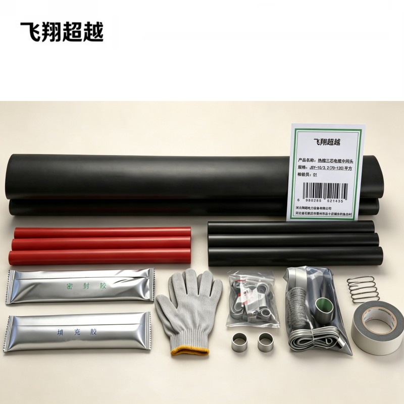 飞翔超越 热缩三芯电缆中间头 JSY-10/3.2(70-120)平方 套高清大图