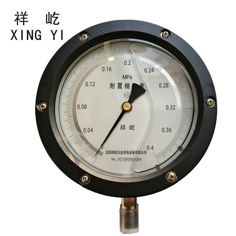 祥屹+耐震抗震精密压力表检测定制型+YBN150 0.25级+块
