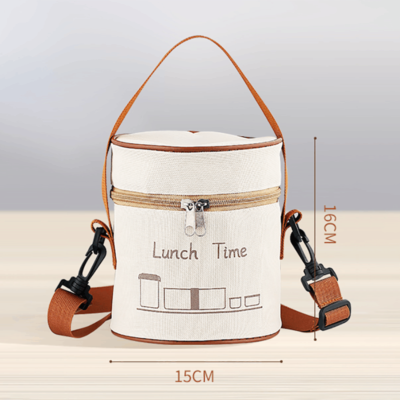 PP保鲜碗饭盒壹麦之家700ml+300ml+保温袋+餐具 双色logo 200个起订图片