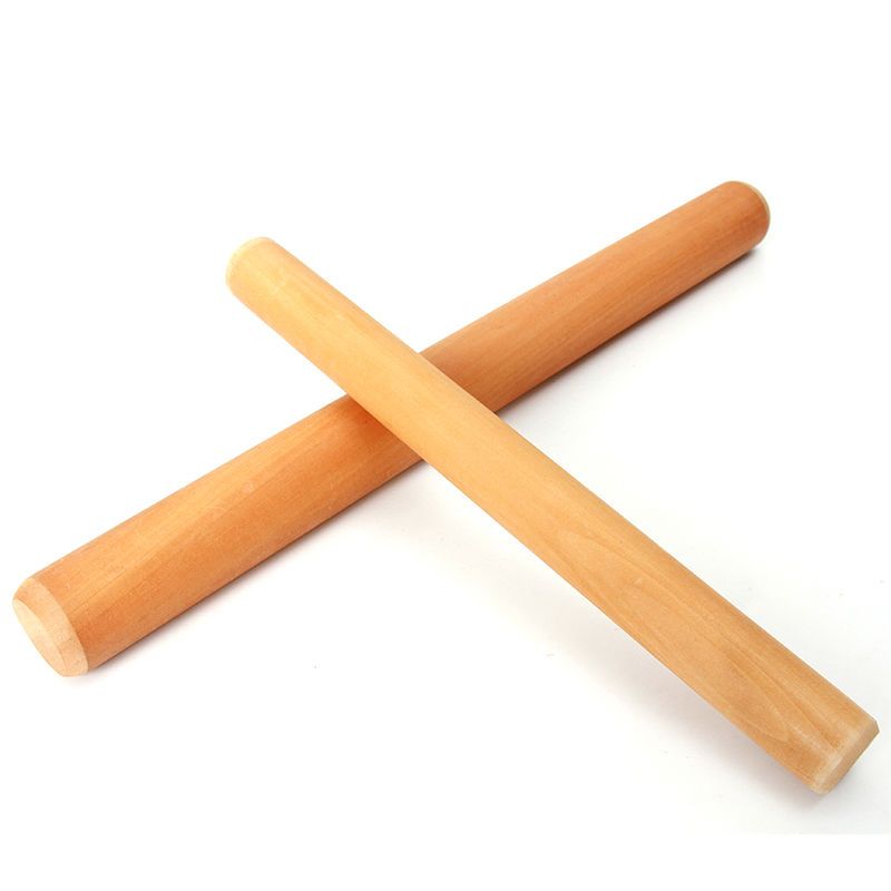 梨木擀面杖实木加粗擀面棍饺子皮长杆面棍榉木大小号烘焙工具|长37厘米[直径2.5厘米]