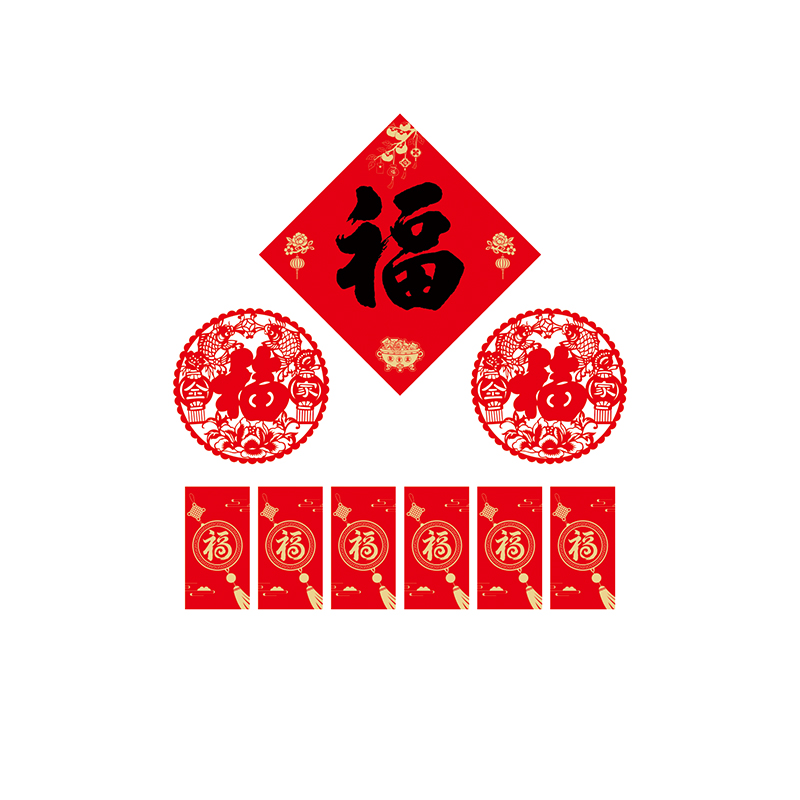 名凌2027年220cm中国红防晒对联大礼包YJ-22(100份)高清大图