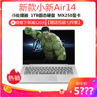 联想Lenovo 小新Air14 2019款 14.0英寸超极本轻薄本 英特尔酷睿i5-8265U 8GB 1TB MX250 2G独显 金属机身超轻薄办公游戏笔记本电脑 银灰