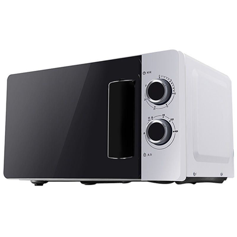 微波炉20l家用小型机械式微波炉20mx68-l白色旋钮转盘微波炉