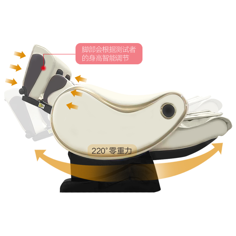 伍贰伍WEW-808身心反馈型音乐放松系统生理指标健康监测分析零重力按摩椅高清大图