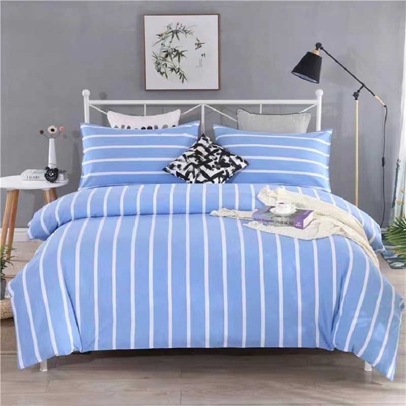 蓝色粗布床单 150*230cm高清大图