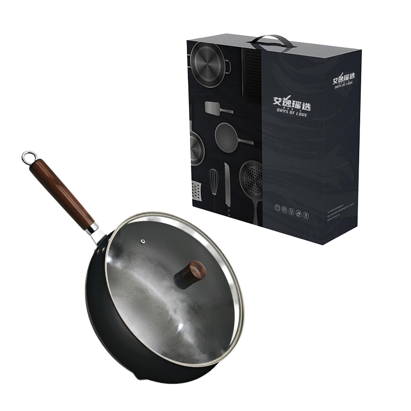 艾逸瑶选 吉纳维亚锻打锅炒锅(配盖)32CM CJ-21007