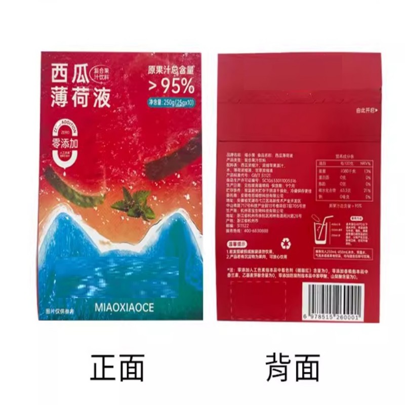 西瓜薄荷液(单位:盒)