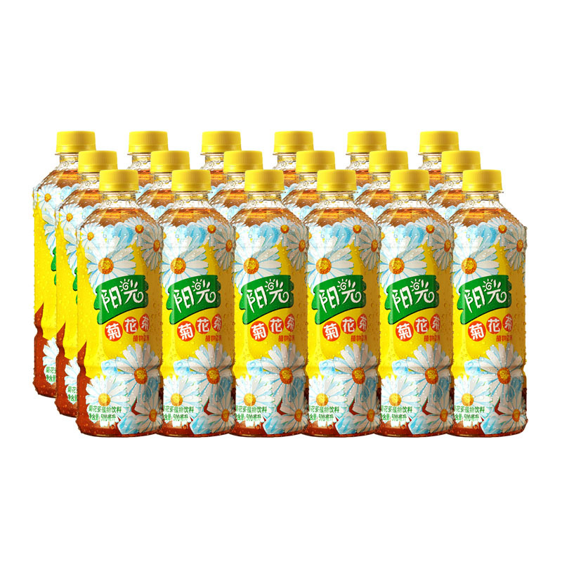 可口可乐阳光菊花茶植物饮料500ML*12 整箱装