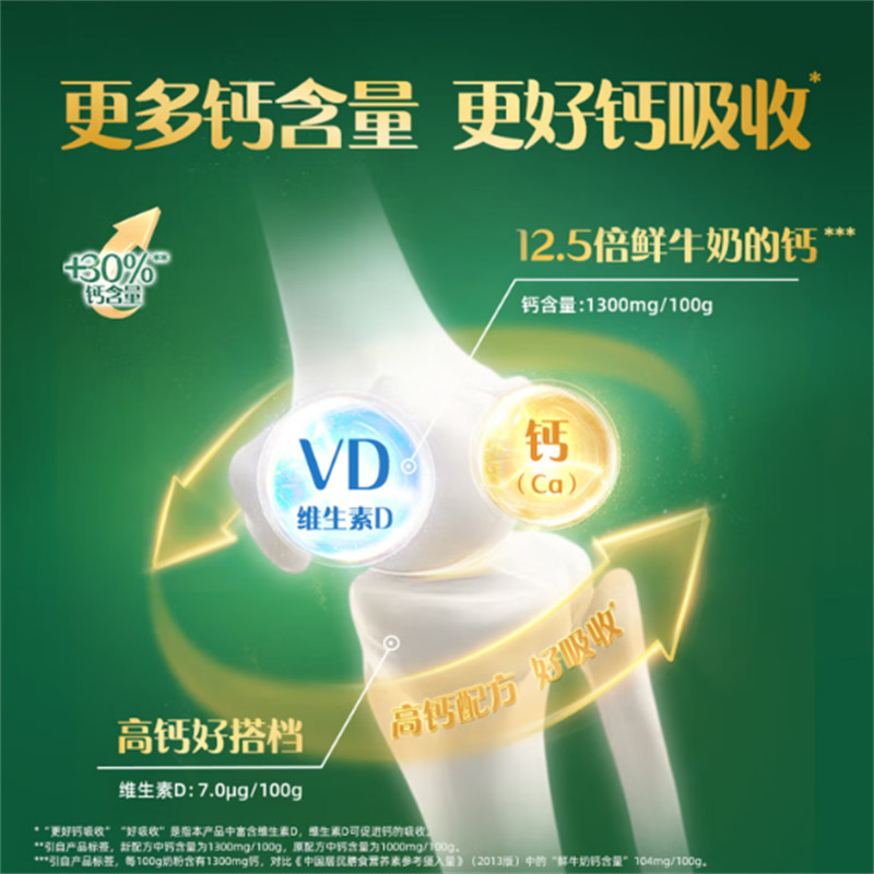 认养一头牛 中老年配方奶粉 低GI 0蔗糖 750g高清大图