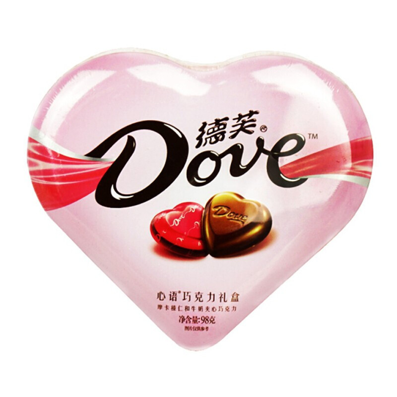 德芙 Dove心语巧克力礼盒 生日礼物送女友 糖果 礼品 150g（本产品不含礼品袋，新旧包装随机发货）