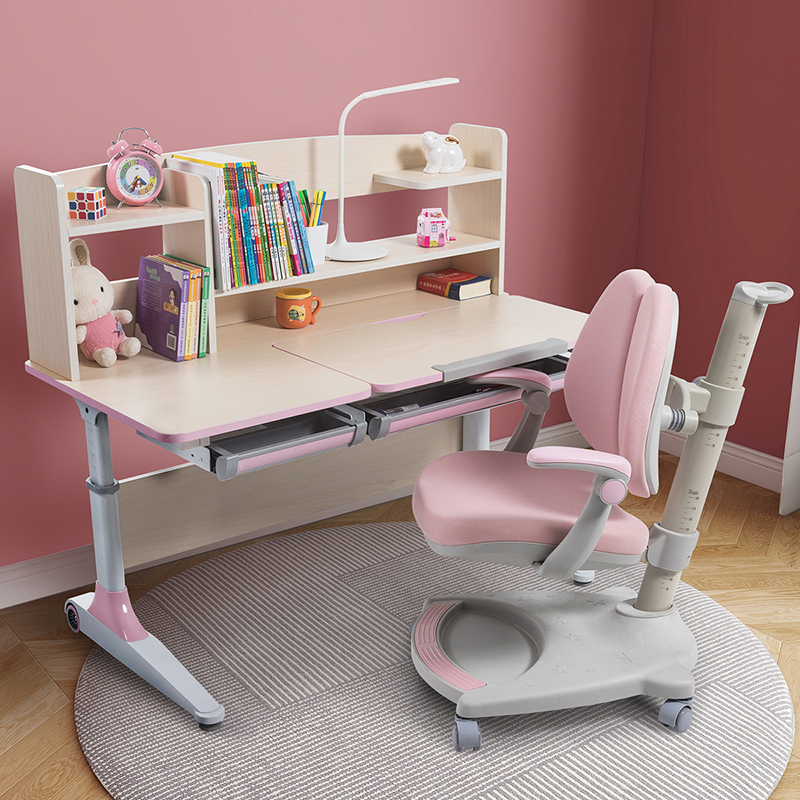 掌上明珠儿童学习桌椅可升降写字桌学生家用xxz2103儿童书桌椅套装