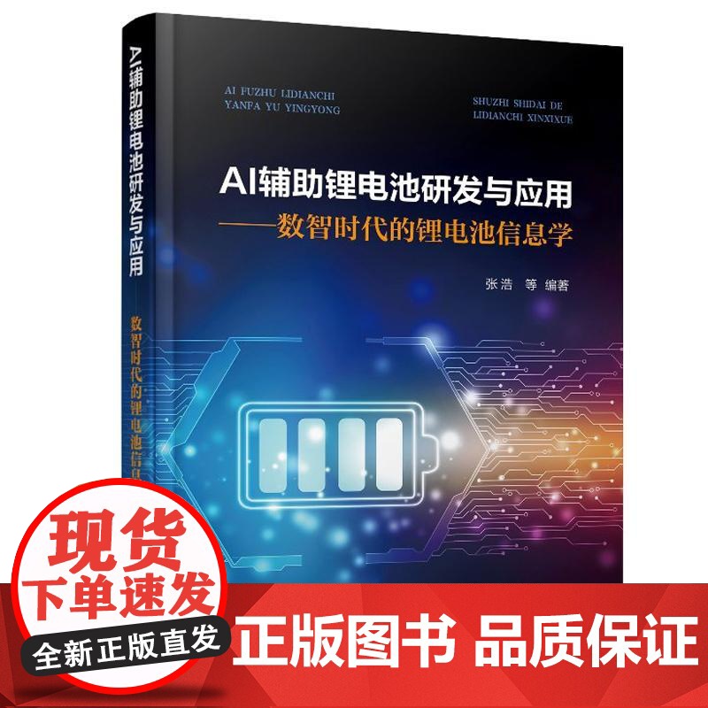 AI辅助锂电池研发与应用——数智时代的锂电池信息学 张浩 等 编著化学工业出版社9787122477231高清大图