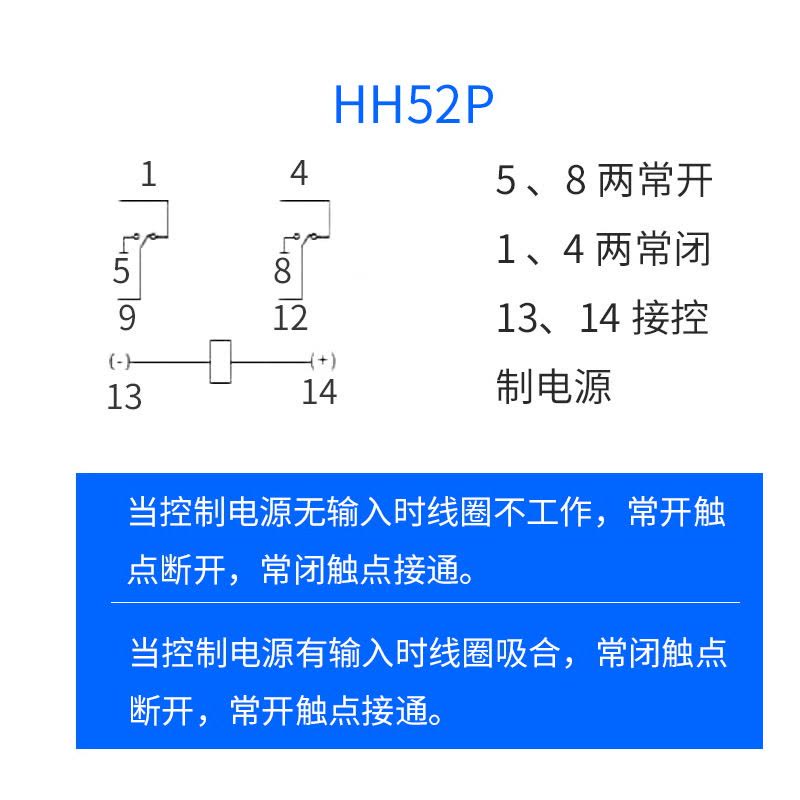 俊伟达小型中间继电器220v交流24v12v直流HH52P 53P 54P图片