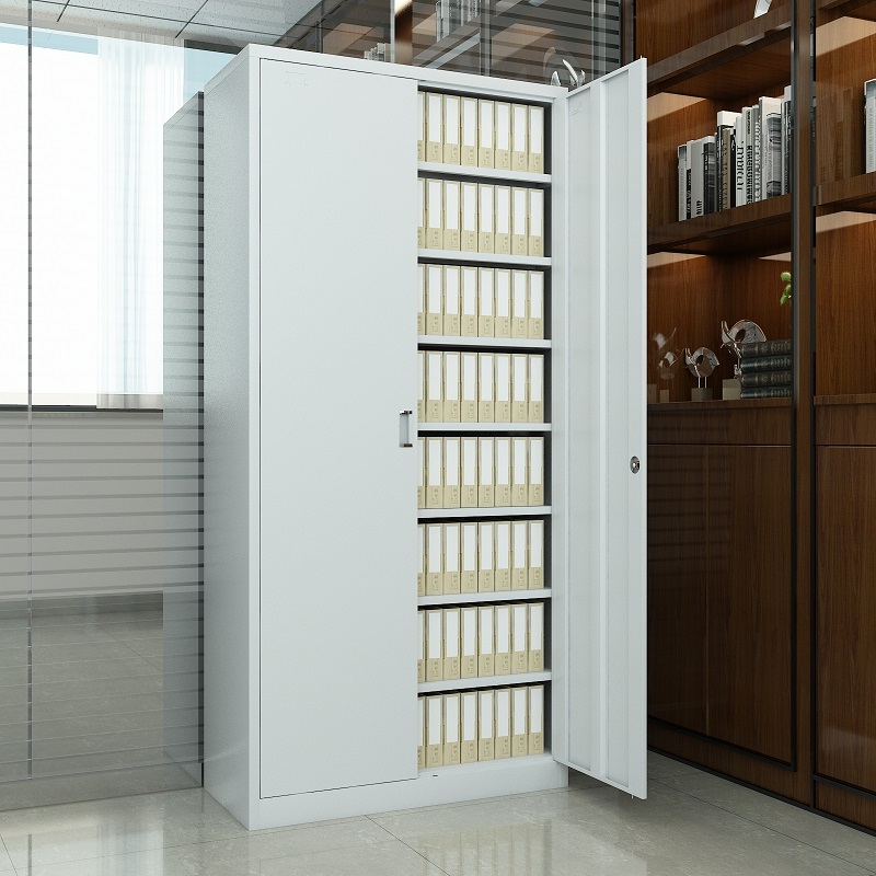 臻远ZY5062289 钢制厚板凭证文件柜 85*39*180cm(单位:台)灰白色高清大图