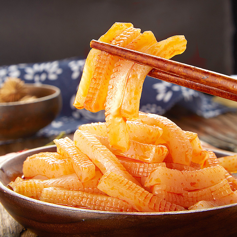 99元任选12件欧贝拉麻辣味魔芋爽240g整袋装素毛肚辣条辣味魔芋丝8090