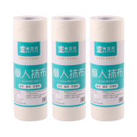 美宜珂一次性懒人抹布3卷装25*25 白色