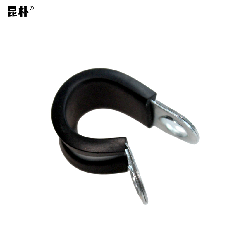 昆朴 304不锈钢连胶条喉箍 R型橡胶卡箍 直径 22mm 个高清大图