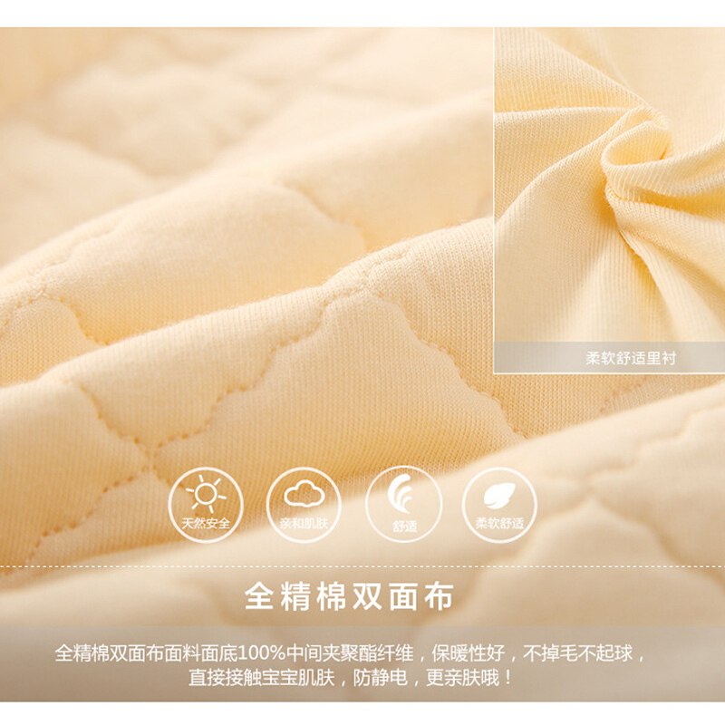 儿夹棉马甲间棉秋冬背心外套儿套装秋冬纯棉保暖外出坎肩白色