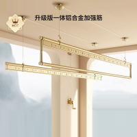 古达升降晾衣架阳台手摇晾衣杆双杆式室内家用自动折叠晒被凉衣架