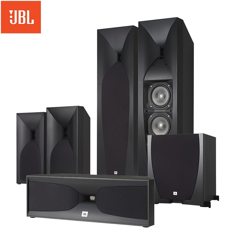 JBL STUDIO590BK 音响 音箱 5.1 家庭影院 电视音响 落地影院 组合音响 客厅影院 黑色