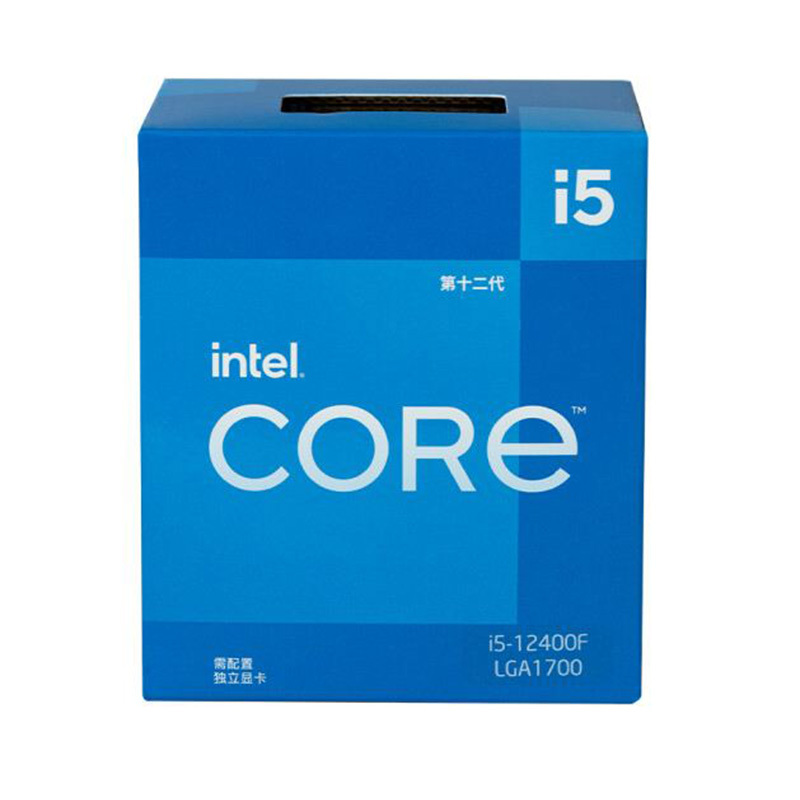 英特尔(Intel)12代 i5-12400F CPU处理器 6核12线程 单核睿频至高4.4Ghz