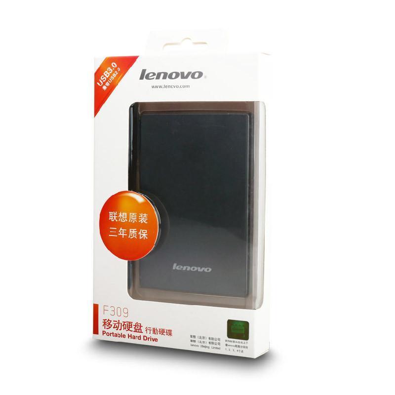 联想(Lenovo)移动硬盘F309 高速商务硬盘 4TB 深灰色高清大图