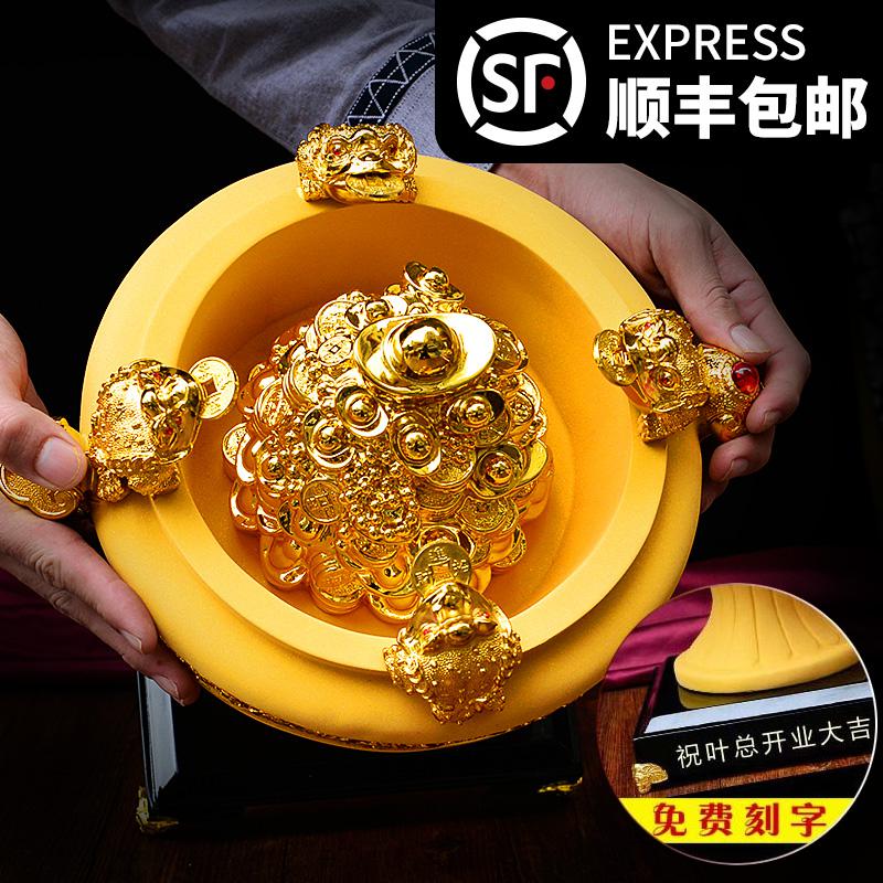 美帮汇摆件办公室开业礼品摆件金蟾金蝉店铺收银台工艺品高清大图