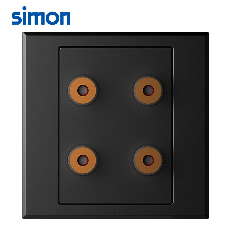 西蒙simon开关插座面板e3系列哑光黑色五孔插座带usb带单开86型墙面