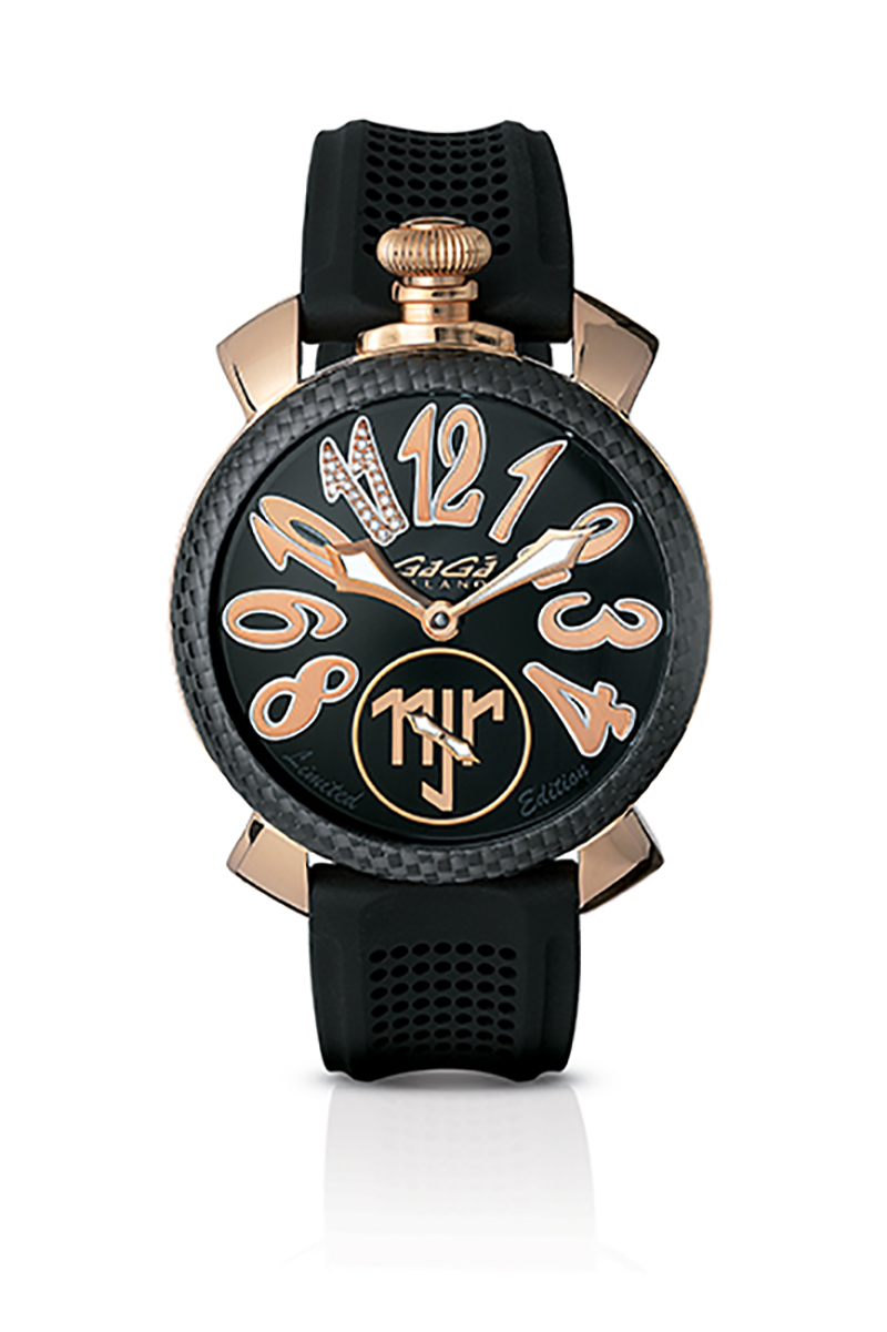 gaga milano手表 内马尔限定系列 48mm 机械手表 5511.nj.01d