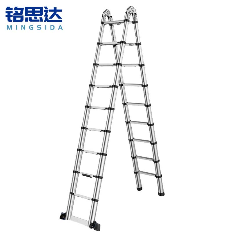 铭思达铝合金伸缩梯2.8+2.8=直5.6米个高清大图