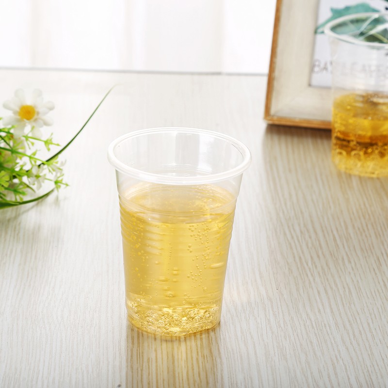 洁成 一次性杯子塑料杯 加厚 240ml 中号塑杯100只装高清大图