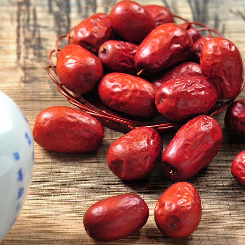齐力新疆和田大枣金丝大红枣一等煲汤红枣熬粥汤泡茶枣