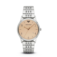 阿玛尼(EMPORIO.ARMANI)手表 钢制表带商务时尚休闲石英表男士腕表 摩登复古 AR1881