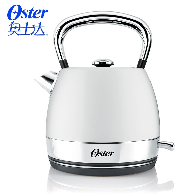 OSTER/奥士达 BVSTKT2110 家用电热水壶温控进口不锈钢1.5L烧水壶 淑女白