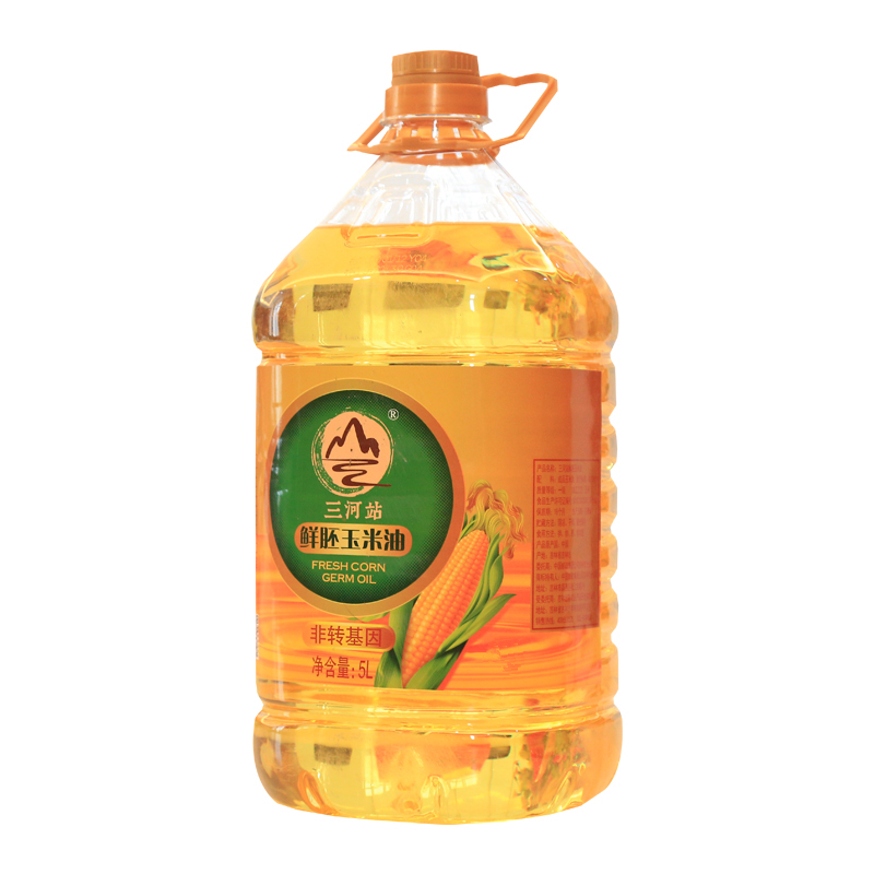 三河站非转基因鲜胚玉米油5L高清大图
