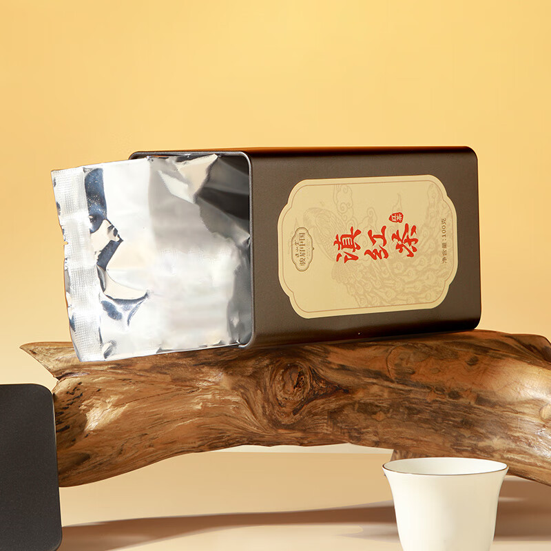 [正山堂][方罐]骏眉中国·滇红茶 1罐 100g/罐 红茶 云南茶叶 味道香醇 回甘高清大图
