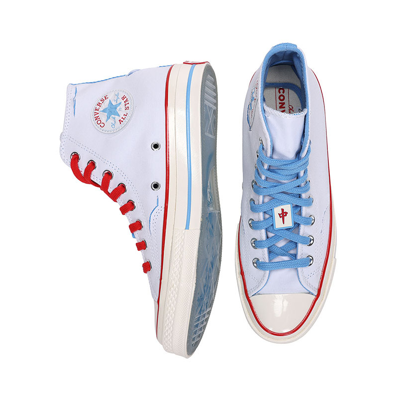 匡威男鞋女鞋2023夏季新款水晶底帆布鞋高帮运动休闲鞋csa04283