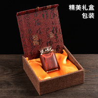 网红檀木摇臂煤油打火机创意个性抖音男士礼品老式复古非充电防风