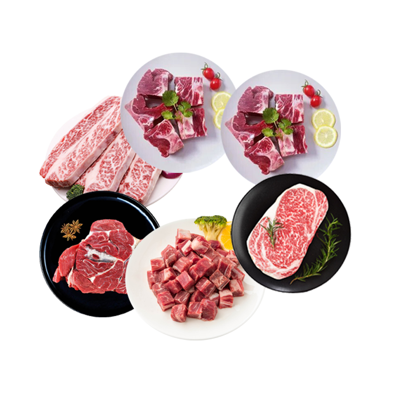 千雨楼澳洲和牛牛肉礼盒598型2200g QYL-AHN2200高清大图