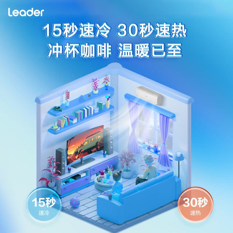 [新1级]海尔智家统帅家用挂机自清洁低噪智能空调KFR-35GW/02XCA81TU1套机1.5P变频白色锐风图片