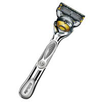吉列(GILLETTE) FUSION5手动剃须刀 动力剃须刀黄色套装 1个刀架+6个刀头/套