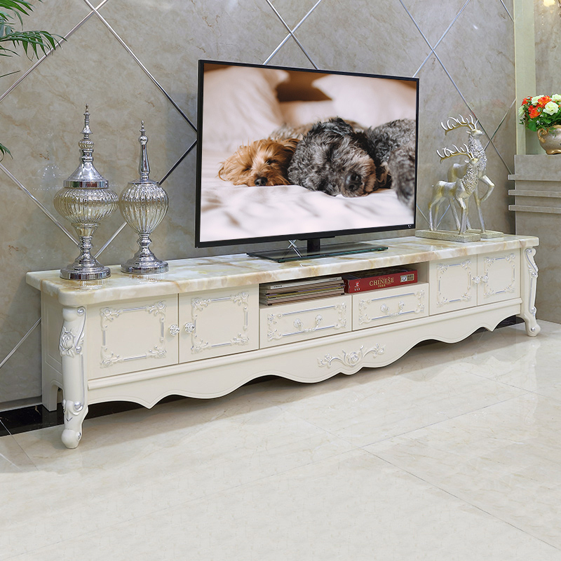 欧若凡欧式电视柜小户型简欧卧室电视机柜客厅大理石电视柜茶几组合