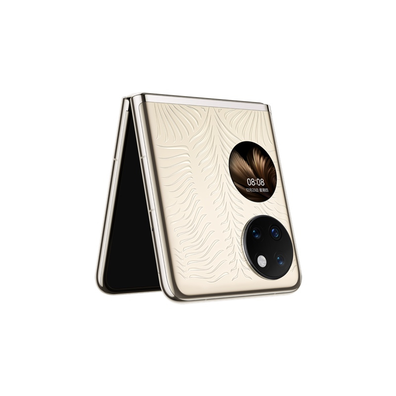华为/HUAWEI P50 Pocket 12GB+512GB 鎏光金 艺术定制版 超光谱影像系统 创新双屏操作体验 P50宝盒折叠屏手机 移动联通电信全网通