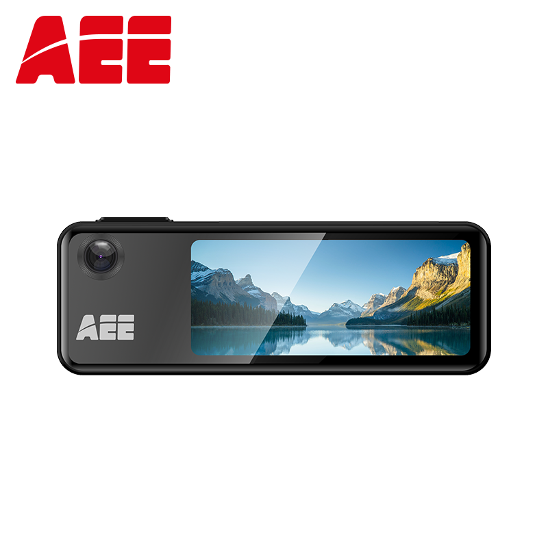 AEE DSJ-P3 工牌记录仪4G 浅灰色128G WIFI+独立定位胸牌4G触摸蓝牙