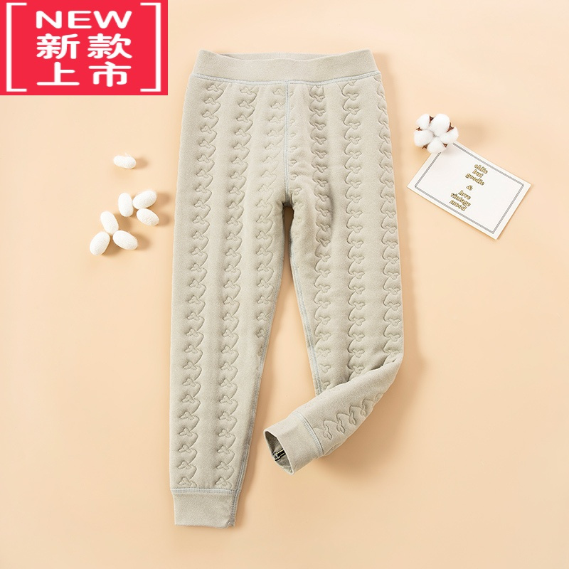 可莉允儿童保暖裤校服器内穿女童男童加绒加厚棉裤冬季中大童裤子