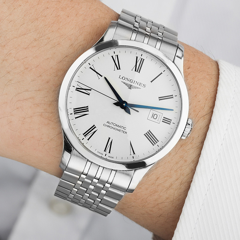 longines浪琴开创者系列自动机械男表l28214116