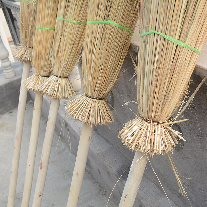谋福 芨芨草大扫把植物织机扫把 环卫大笤帚保洁用品扫帚(10件装)高清大图