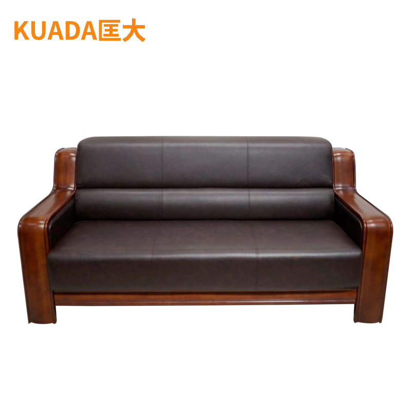 匡大 办公沙发 皮艺沙发 办公室接待沙发 西皮 三人位 KDT662高清大图