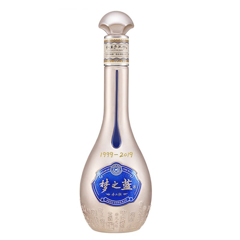 洋河(YangHe) 蓝色经典 梦之蓝手工班 52度 500ml 单瓶装 浓香型白酒 口感绵柔