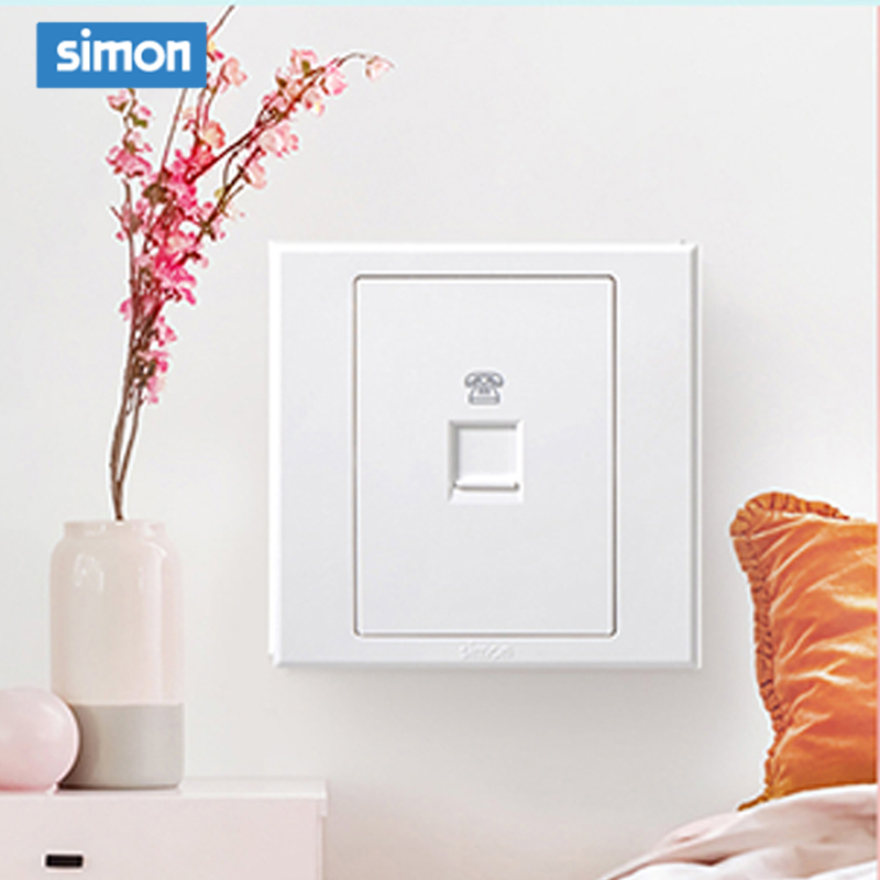 西蒙(simon) E3 插座开关插板86型开关插座面板 电话插座